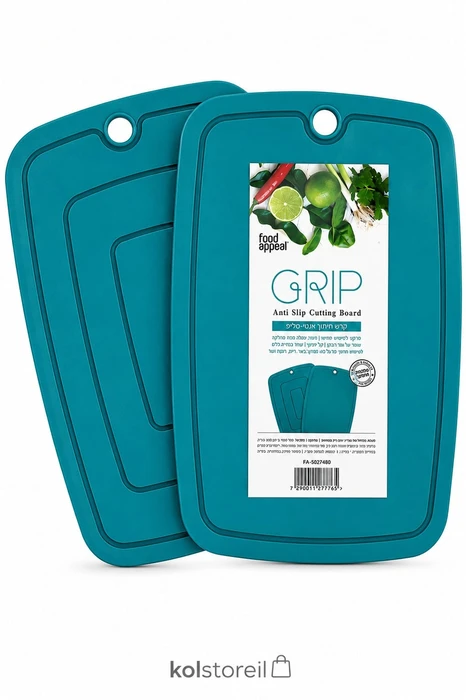 משטח חיתוך GRIP לארג' 38\29 ס"מ כחול