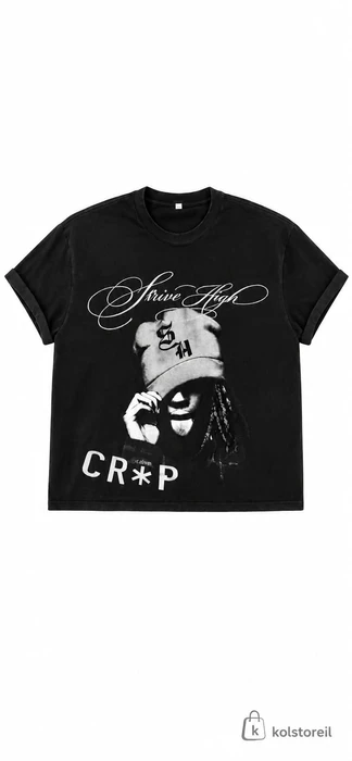 חולצת "KRAP" שחורה STRIVE HIGH
