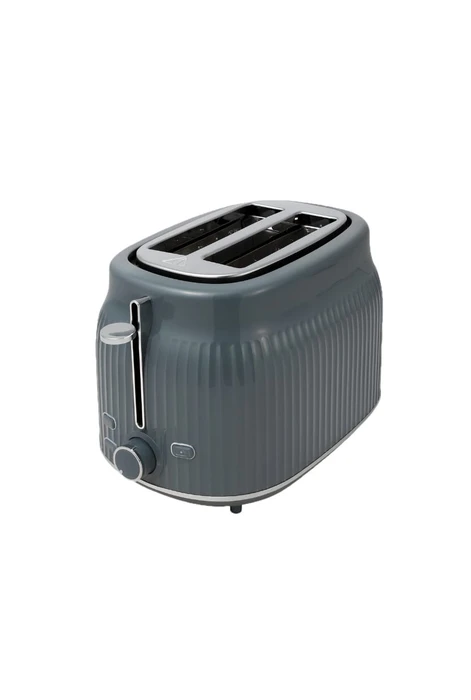 טוסטר קופץ בעיצוב רטרו 2 פרוסות כחול