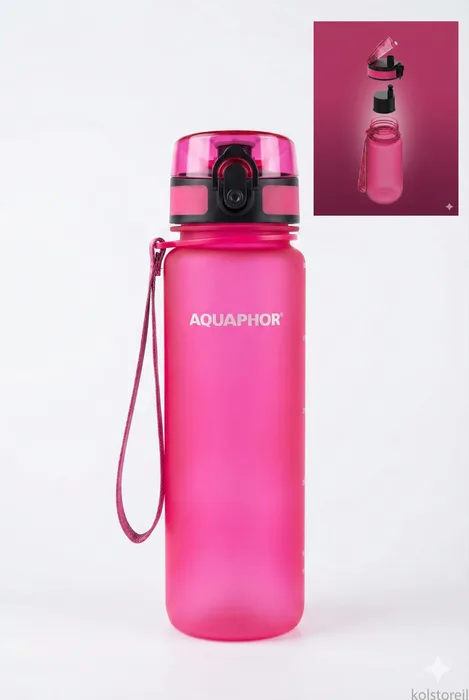 בקבוק סינון מים AQUAPHUR ורוד.