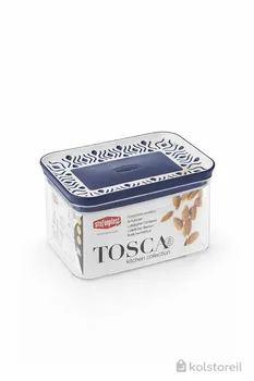 צנצנת אחסון מלבנית tosca 0.7 ליטר כחול