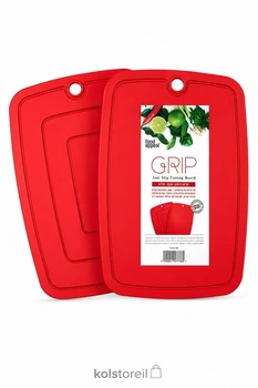 משטח חיתוך GRIP מדיום 31\24 ס"מ אדום