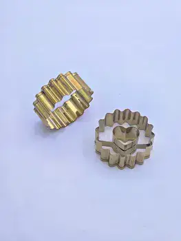 זוג קורצנים נחושת לעוגיות ריבה A3