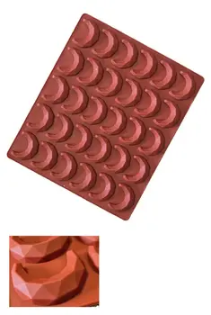 תבנית סיליקון סהרונים יהלום 30 שקעים