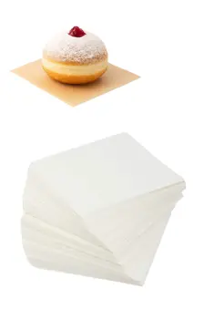 50 יחידות נייר אפיה 10 ס"מ מרובע לסופגניות