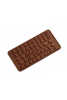 תבנית סיליקון אותיות ומספרים אנגלית