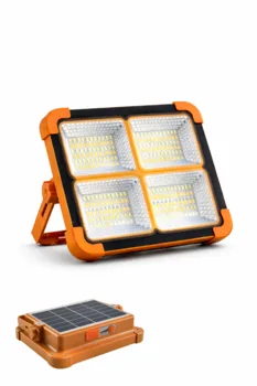 פנס לד 1000 סולארי מוגן מים כולל מטען נייד