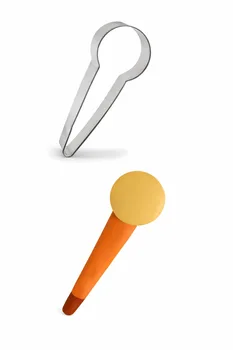 חותכן נירוסטה בצורת מיקרופון 8.5 ס"מ